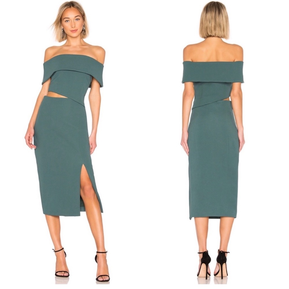 Revolve Elliatt Serpentine Green Dress Size XS